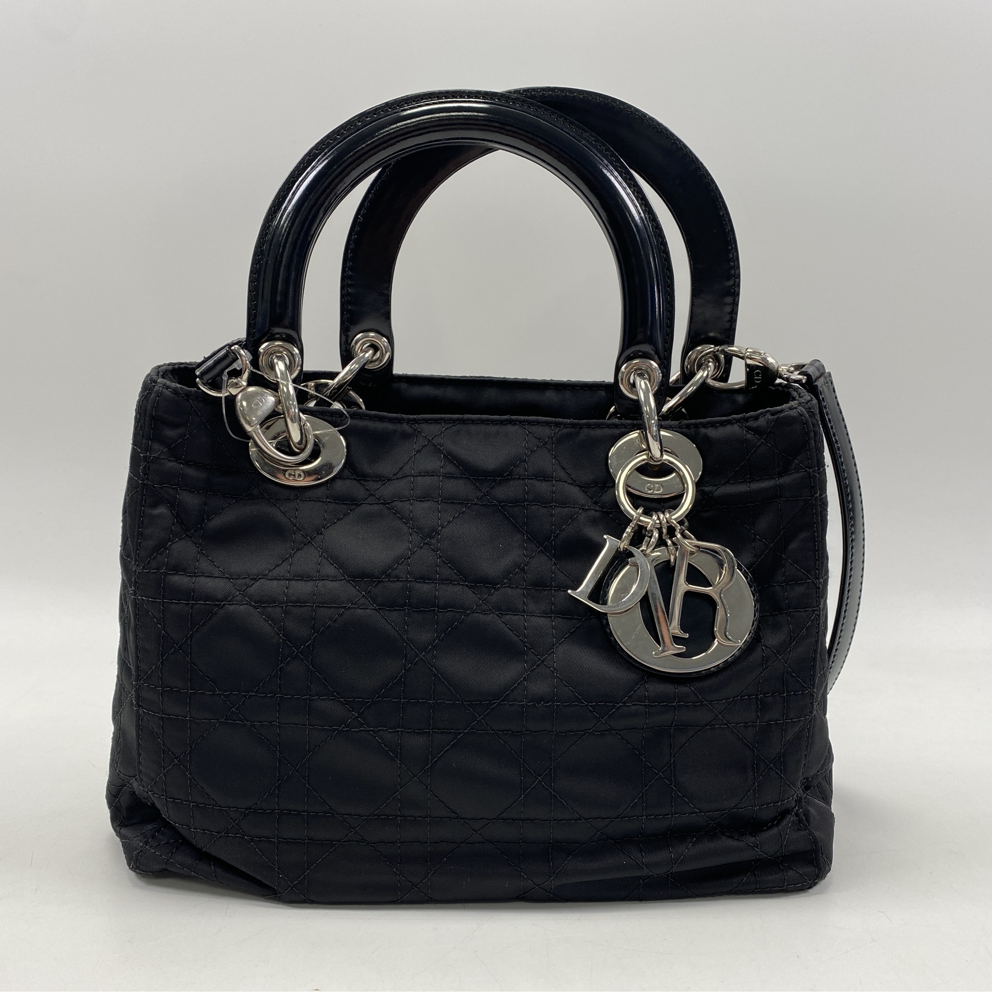 ディオール レディディオール カナージュ 黒 ナイロン ABランク