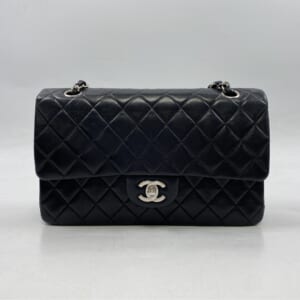 シャネル マトラッセ25 Wフラップ Wチェーンショルダーバッグ 黒 ラムスキン SV金具 買取実績【買取日：2025年10月25日】