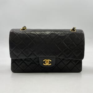シャネル マトラッセ25 Wフラップ Wチェーンショルダーバッグ 黒 ラムスキン GD金具 買取実績【買取日：2025年10月25日】
