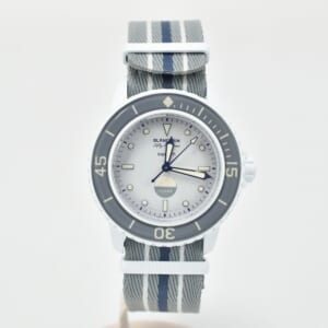 ブランパン ×スウォッチ バイオセラミック スクーバ フィフティ ファゾムス アンタークティク オーシャン グレー文字盤 SE×キャンバス/AT SO35S100 買取実績【買取日：2025年10月21日】