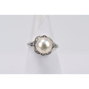 ミキモト パールメレダイヤ リング Pt900 買取実績【買取日：2025年10月14日】