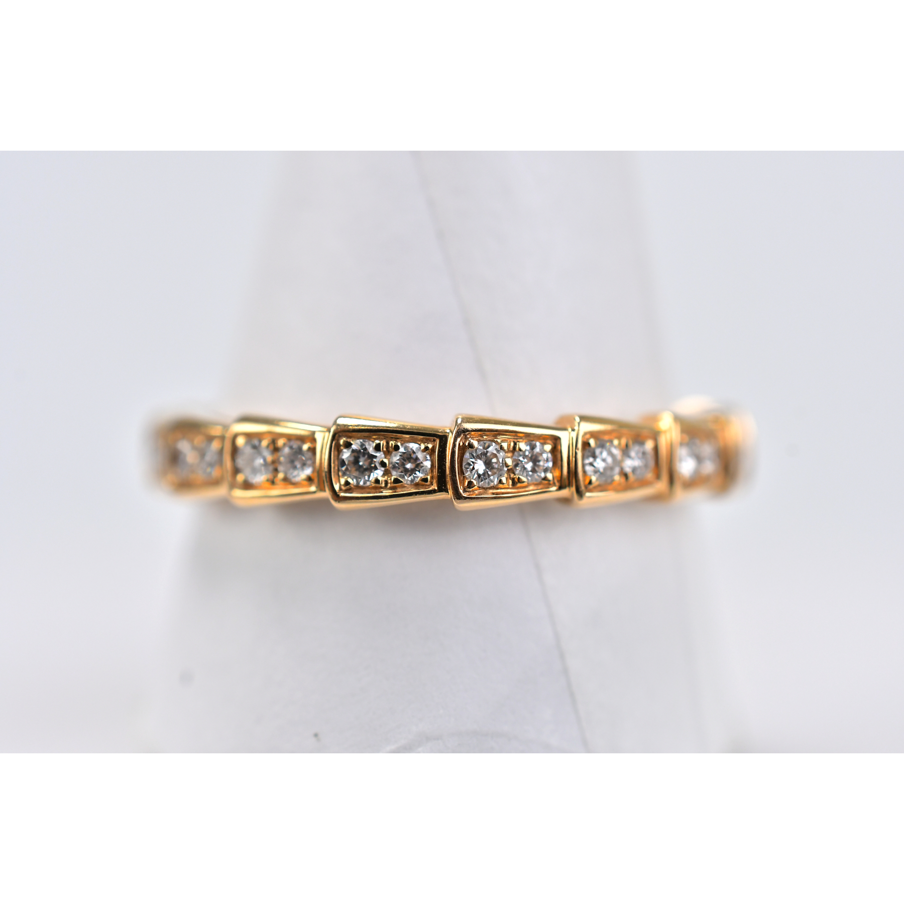 ブルガリ セルペンティ ヴァイパー フルパヴェダイヤ リング Au750PG #66 Bランク