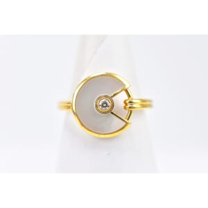 カルティエ アミュレットドゥカルティエ リング マザーオブパール 1PD Au750YG #51 買取実績【買取日：2025年10月9日】