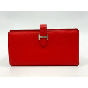 エルメス ベアンスフレ 赤 エプソン SV金具 □R刻印 買取実績【買取日：2025年10月7日】