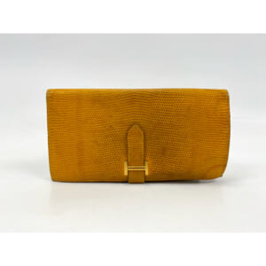 エルメス ベアンスフレ リザード □F 黄色系 GD金具 買取実績【買取日：2025年10月8日】