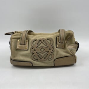 ロエベ アナグラム ミニボストン ベージュ キャンバス 買取実績【買取日：2025年10月24日】