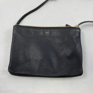 セリーヌ トリオ ラージ ショルダーバッグ ブラック レザー 買取実績【買取日：2025年10月22日】