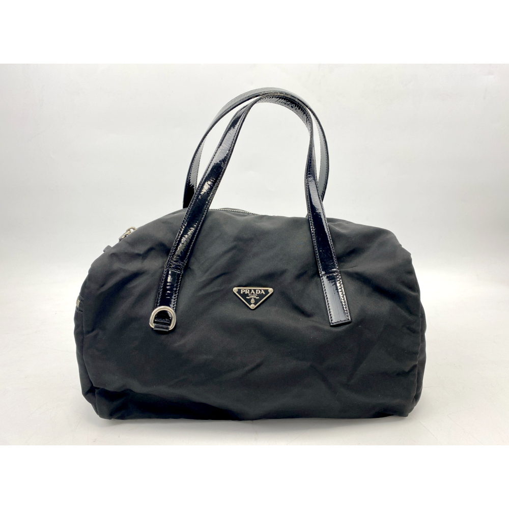 プラダ ミニボストンバッグ 黒 テスート×ヴェルニ BR2394 買取