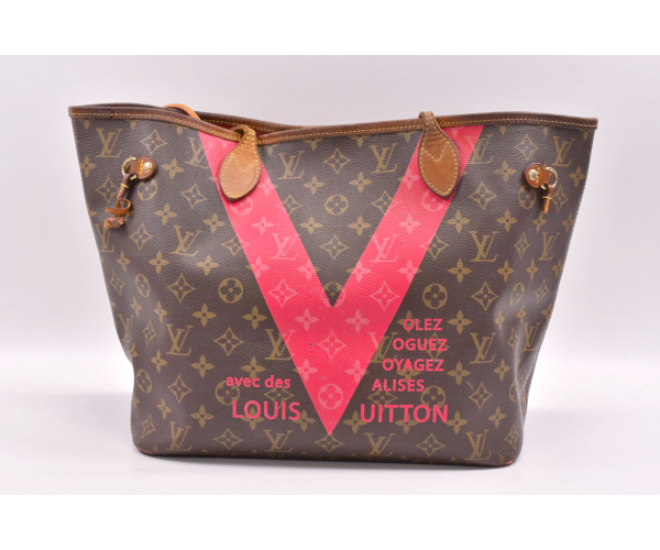 ルイ・ヴィトン モノグラムV ネヴァーフルMM グルナード M41602 Bランク