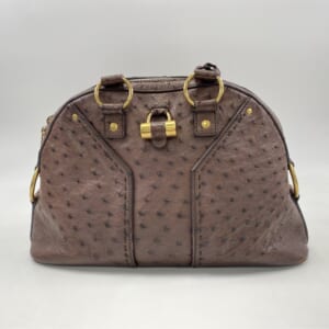 サンローラン ハンドバッグ ブラウン オーストリッチ 156465 買取実績【買取日：2025年10月26日】