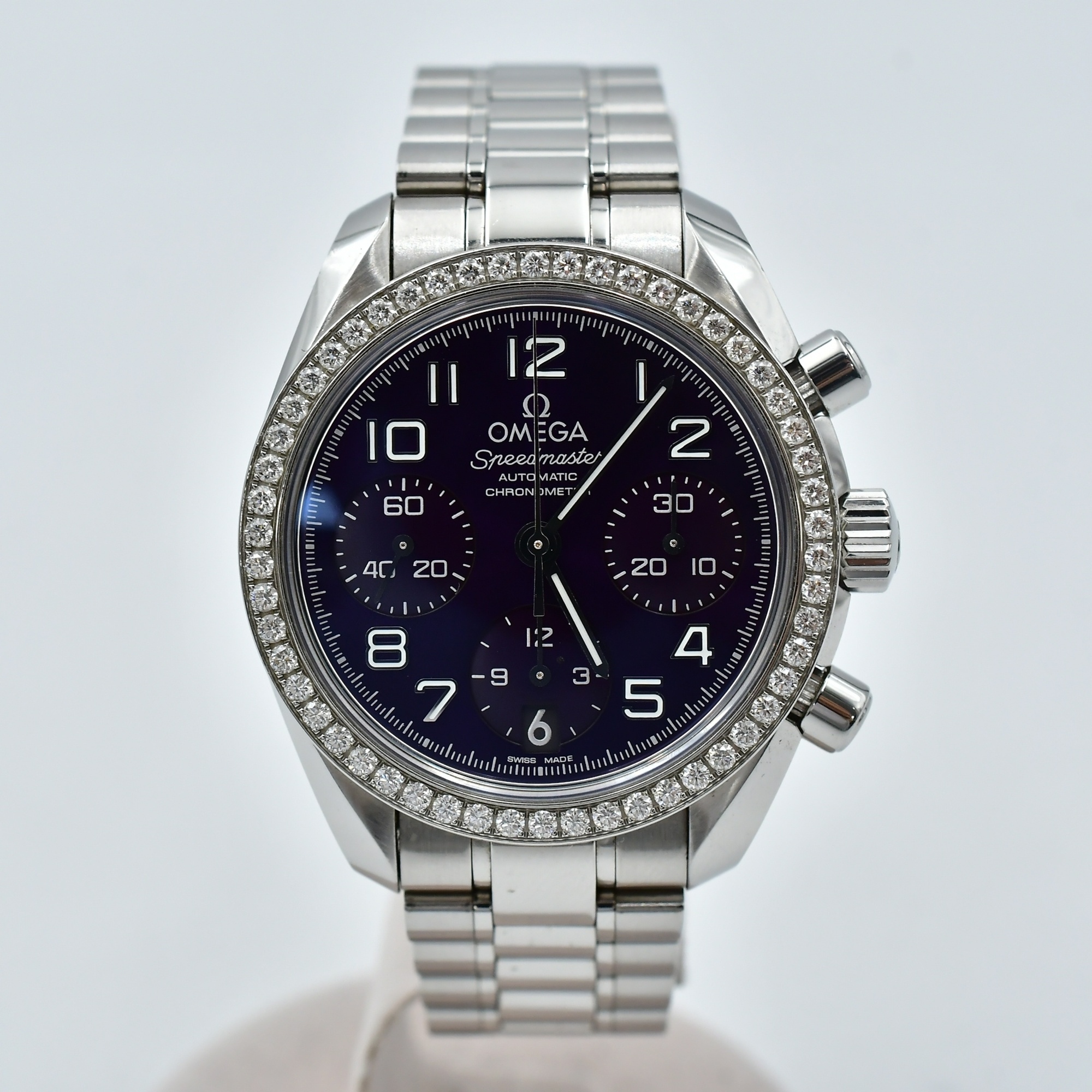 オメガ スピードマスター ヴァイオレット文字盤 SS/AT Bランク