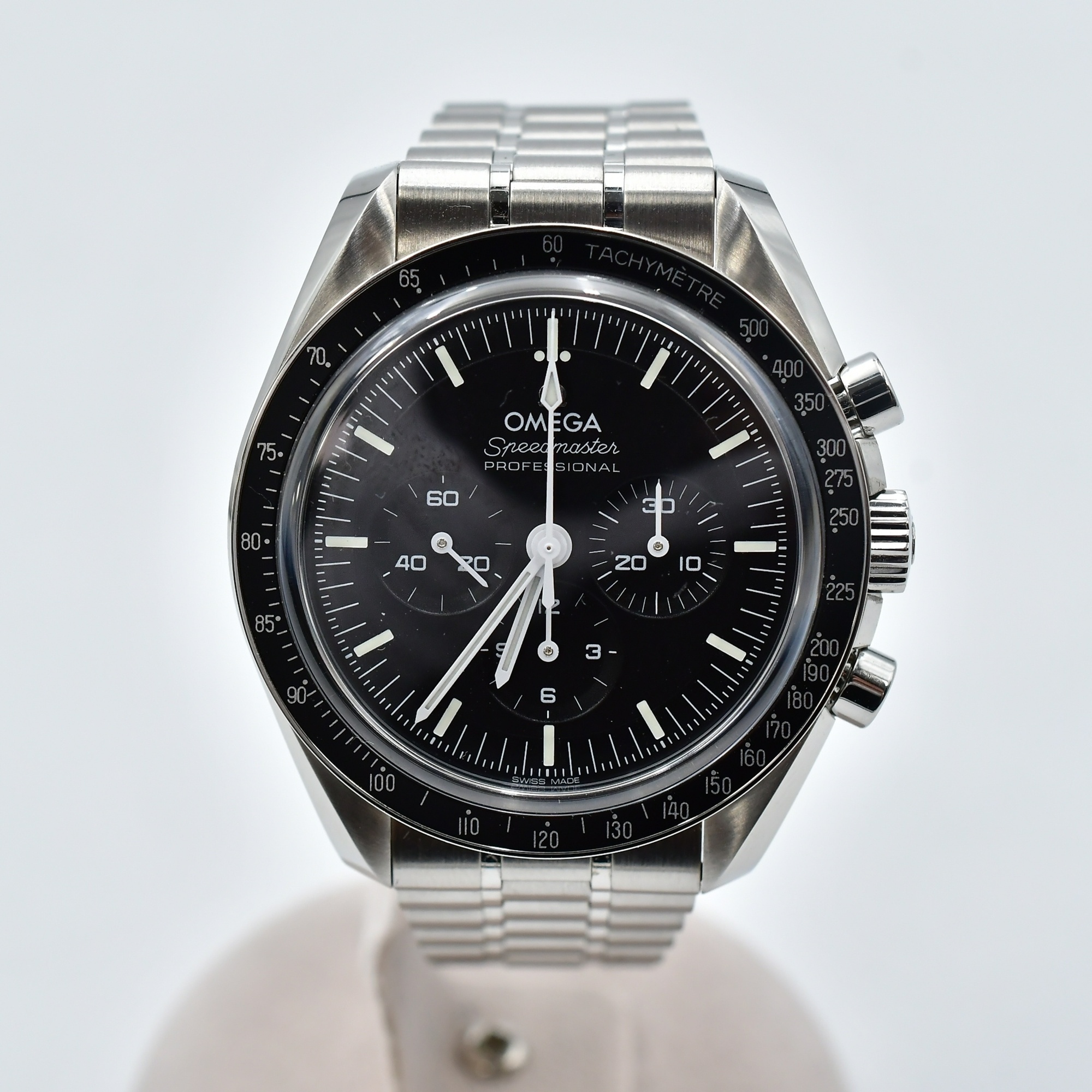 オメガ スピードマスター ムーンウォッチ プロフェッショナル クロノグラフ 黒文字盤 SS/手巻き ABランク