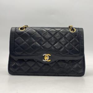 シャネル マトラッセ パリ限定 Wフラップ Wチェーンショルダーバッグ 黒 ラム 買取実績【買取日：2025年11月5日】