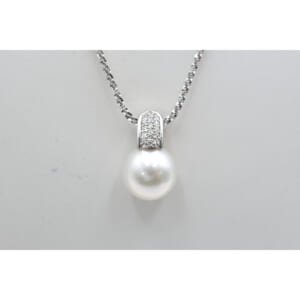 パールダイヤネックレス K18WG 0.23ct 14ｍｍ 買取実績【買取日：2025年11月7日】