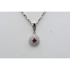 ルビーダイヤネックレス Pt900/Pt850 0.17ct 買取実績【買取日：2025年11月4日】