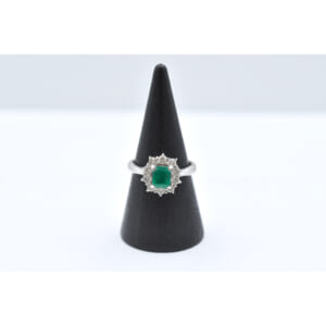 エメラルドダイヤリング Pt900 0.45ct E0.58ct 買取実績【買取日：2025年11月2日】