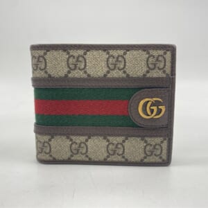 グッチ オフィディア GGスプリーム 2つ折り財布 ブラウン 597609 買取実績【買取日：2025年11月2日】