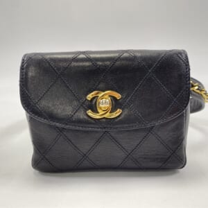 シャネル ビコローレ ベルトバッグ GD金具 黒 レザー 買取実績【買取日：2025年11月7日】