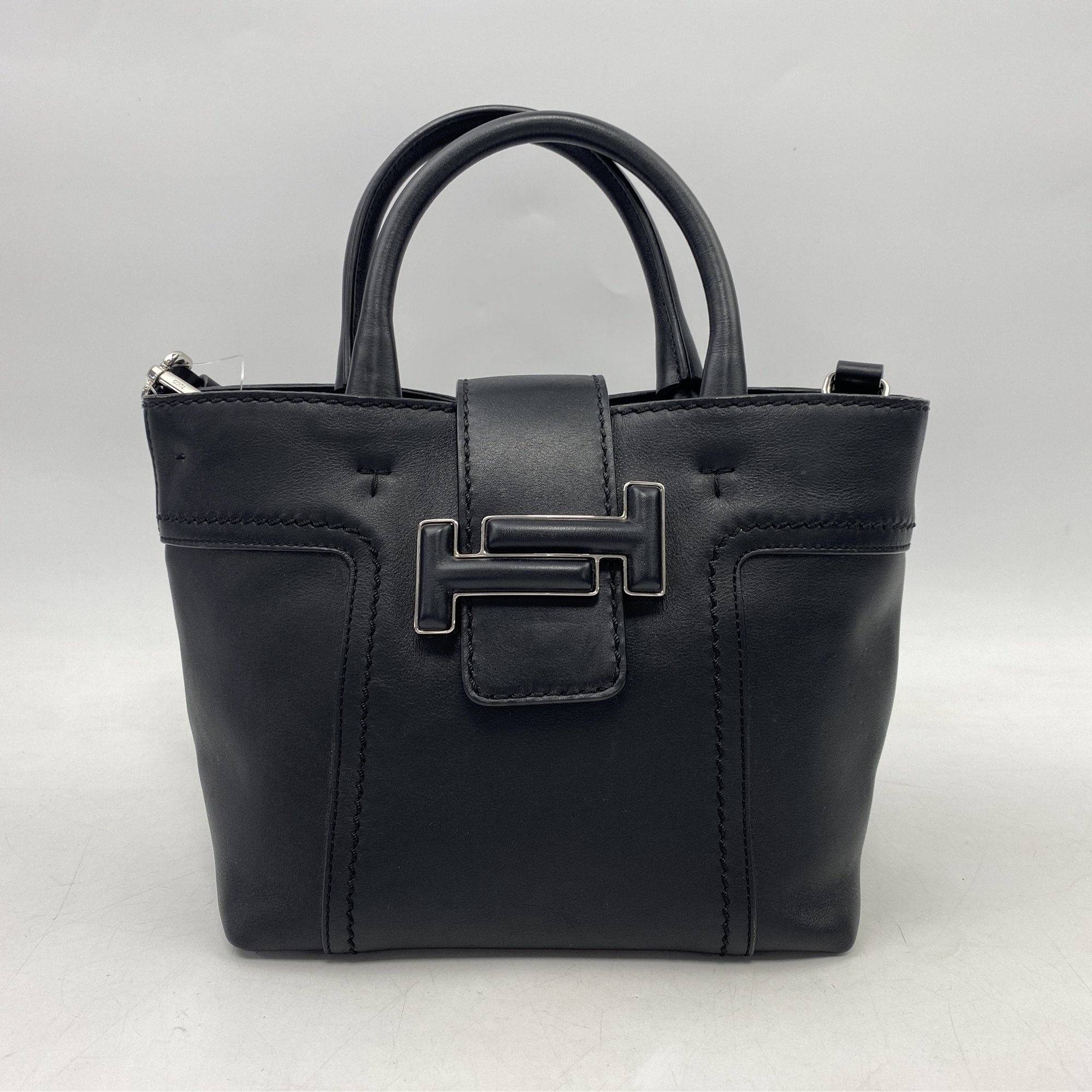 トッズ ダブルT 2wayハンドバッグ 黒 レザー 買取実績【買取日：2025年