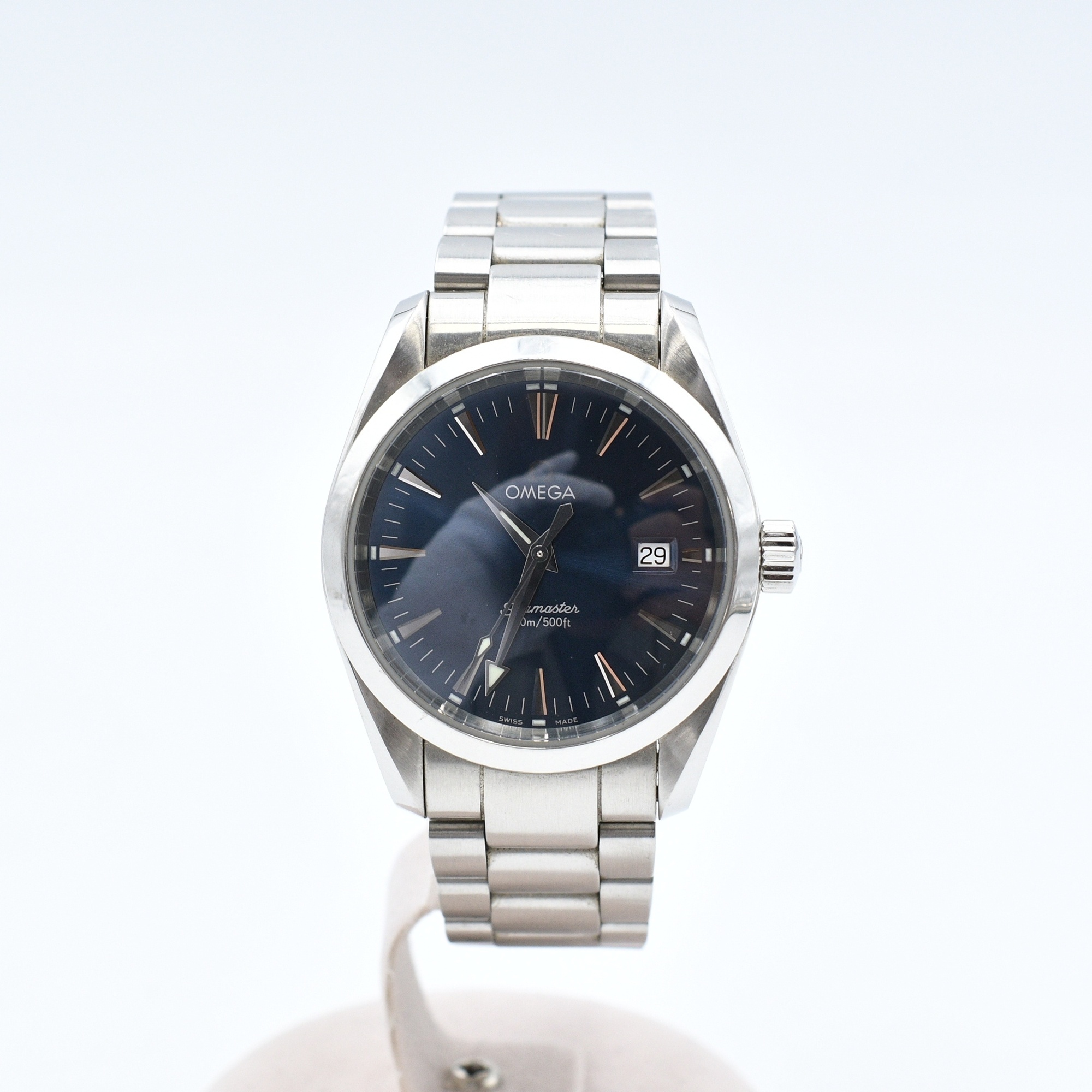 オメガ シーマスター 青文字盤 Bランク