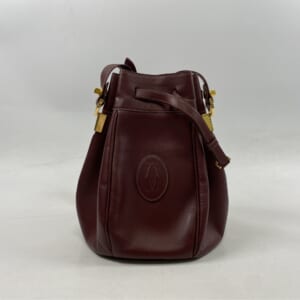 カルティエ マストライン 巾着ショルダーバッグ ボルドー レザー 買取実績【買取日：2025年11月11日】