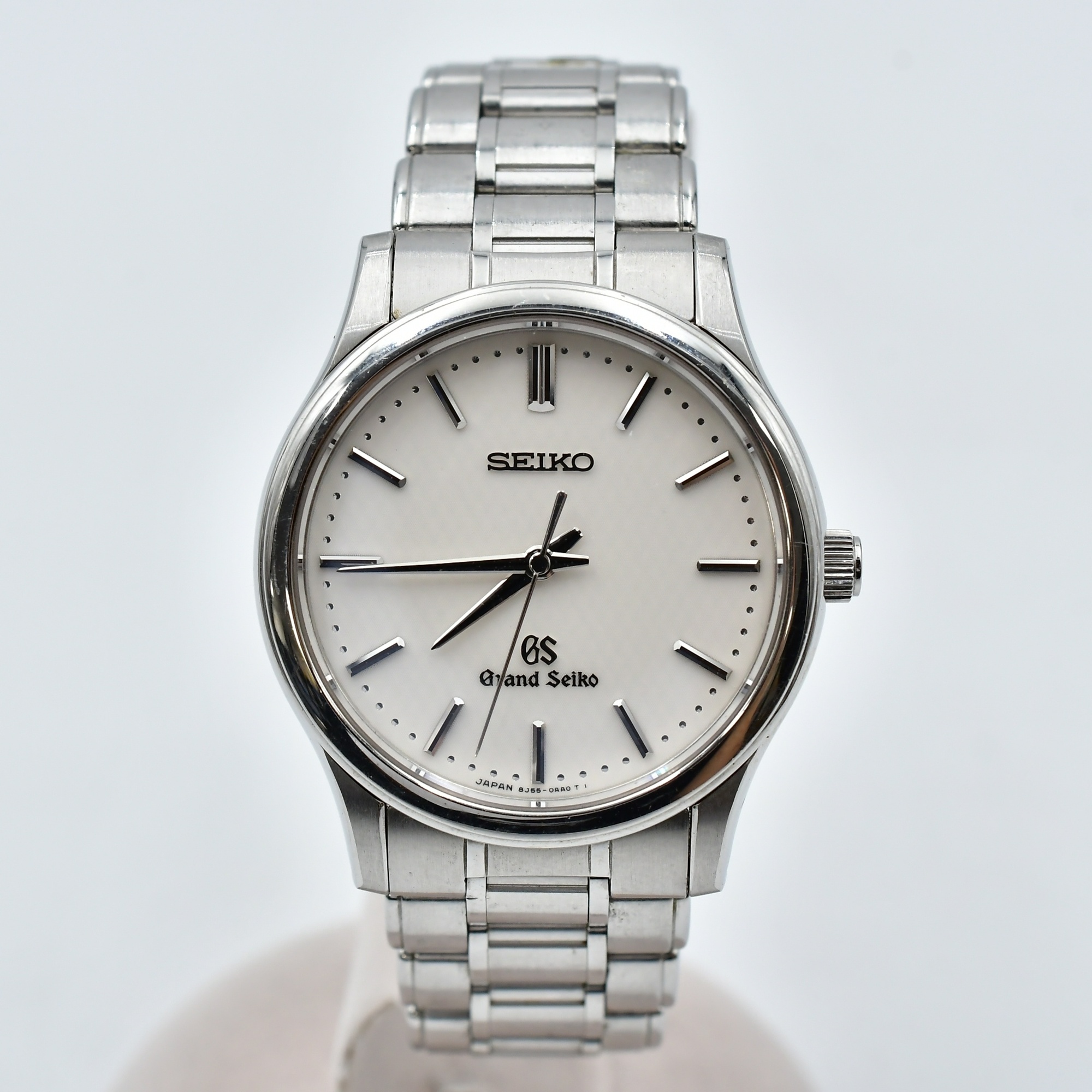 グランドセイコー ラウンドフェイス 白文字盤 SS/QZ Cランク