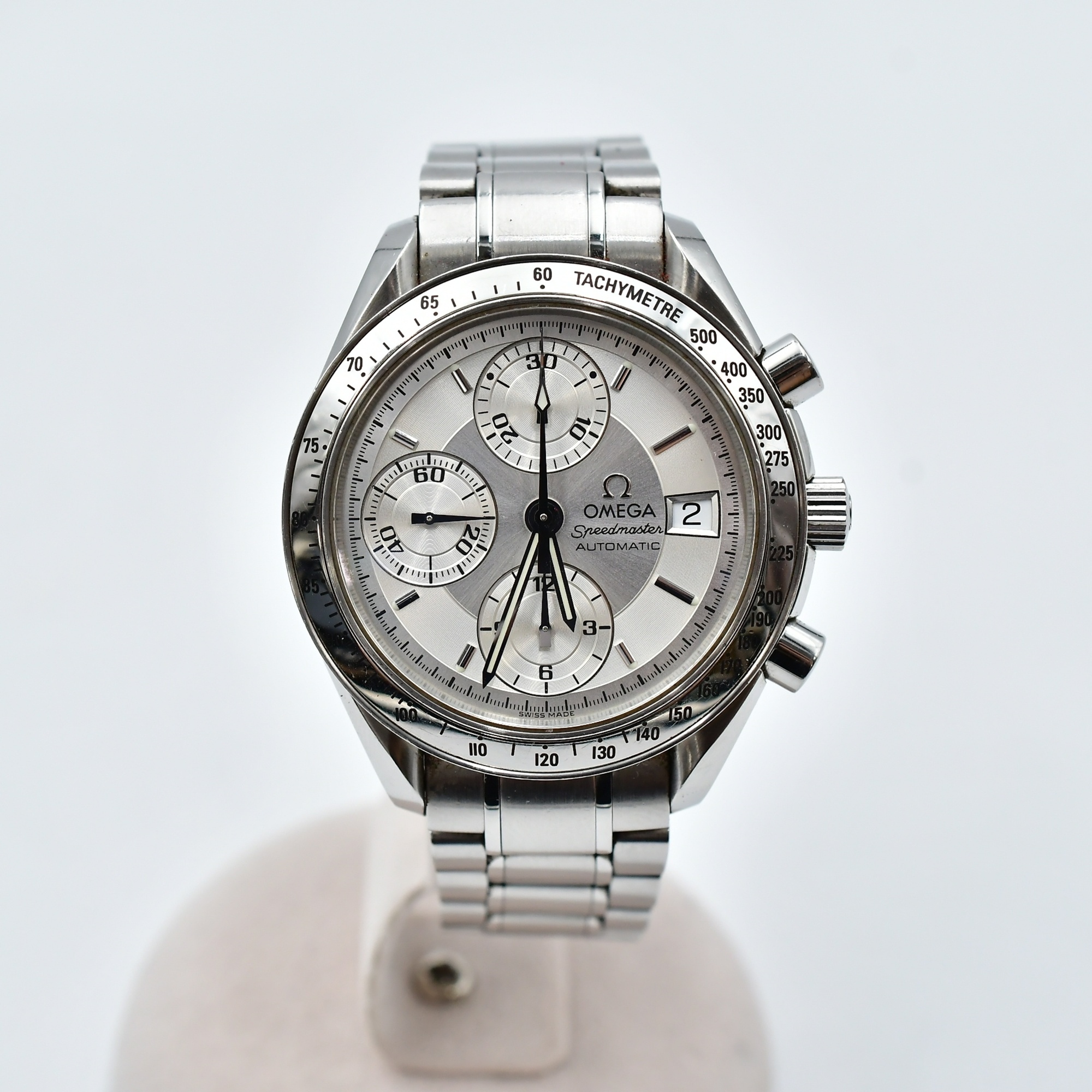 オメガ スピードマスター デイト アイボリー文字盤 SS/AT Bランク