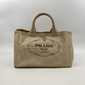 プラダ カナパ ショルダー ハンドバッグ 白 キャンバス BN1877 BN1877 買取実績【買取日：2025年11月12日】