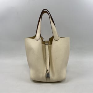 エルメス バギー バゲッジ アリーヌ キャンバス トートバッグ ベージュ