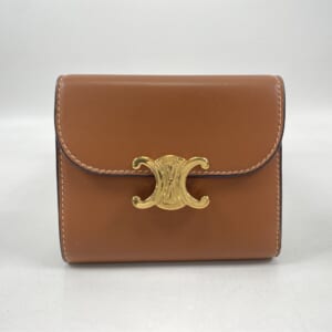 セリーヌ トリオンフ ミニウォレット 三つ折り財布 ブラウン レザー 買取実績【買取日：2025年11月15日】