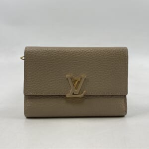 ルイ・ヴィトン ポルトフォイユ・カプシーヌ コンパクト 三つ折り財布 ベージュ レザー M62159 M62159 買取実績【買取日：2025年11月11日】