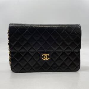 シャネル マトラッセ チェーンショルダーバッグ GD金具 黒 ラムスキン 買取実績【買取日：2025年11月16日】