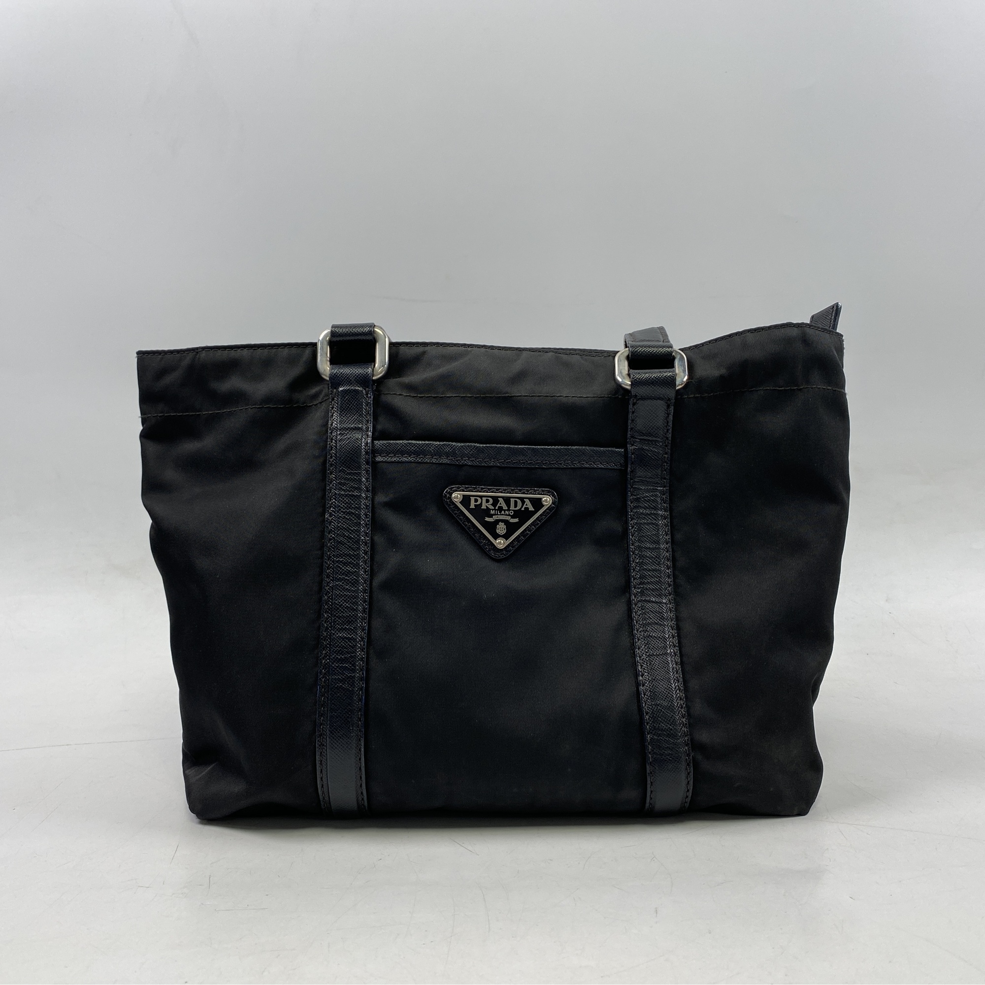 プラダ トートバッグ 黒 ナイロン Bランク