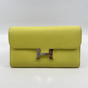 エルメス コンスタンス ロングウォレット ライム SV金具 □R刻印 買取実績【買取日：2025年11月16日】