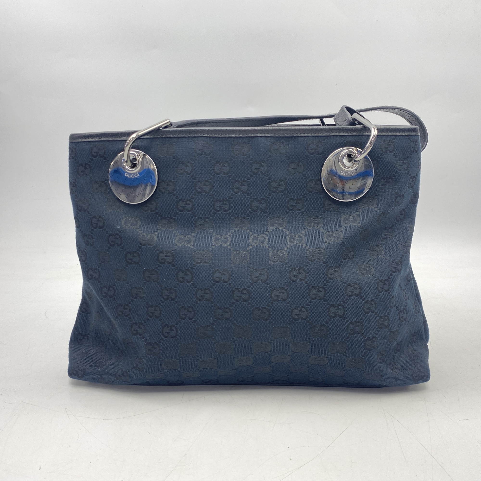 グッチ GGキャンバス トートバッグ 黒 Bランク