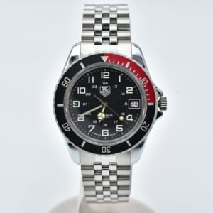 タグホイヤー ホイヤー 1000シリーズ デイト 5連ジュビリーブレス 赤/黒ベゼル 黒文字盤 腕時計 SS/QZ クォーツ ヴィンテージ 980.043 980.043 買取実績【買取日：2025年11月6日】