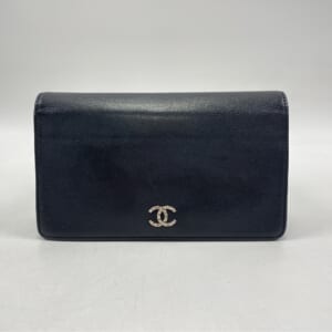 シャネル 二つ折り長財布 セブルガ 黒 キャビアスキン 買取実績【買取日：2025年11月6日】