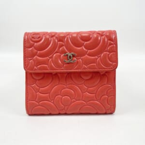 シャネル カメリア 三つ折り財布 ピンク SV金具 買取実績【買取日：2025年11月16日】