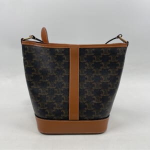 セリーヌ トリオンフ スモール バケット ショルダーバック PVC×レザー ブラック×ブラウン 買取実績【買取日：2025年11月12日】
