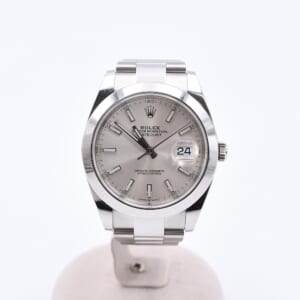 ロレックス デイトジャスト シルバー文字盤 オイスターブレス SS/AT 126300 買取実績【買取日：2025年11月7日】