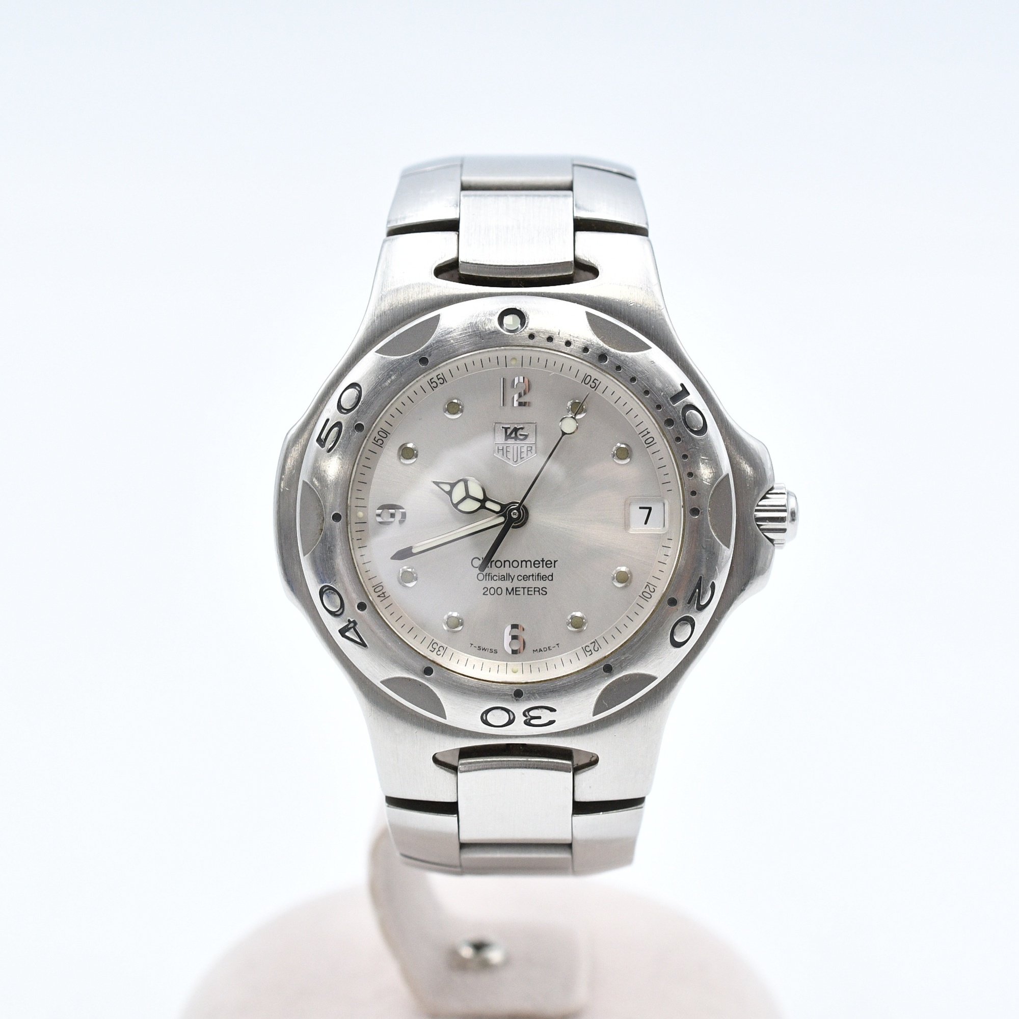 タグホイヤー キリウム クロノメーター シルバー文字盤 腕時計 SS/AT