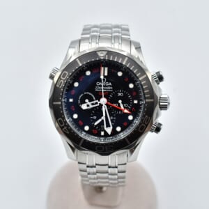 オメガ シーマスター ダイバー 300M コーアクシャル GMT クロノグラフ 黒文字盤 SS/AT 212.30.44.52.01.001 買取実績【買取日：2025年11月4日】