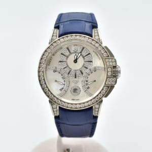 ハリー・ウィンストン オーシャン バイレトログラード オートマティック42 ホワイトシェル文字盤 WG×革/AT OCEABI42WW002 買取実績【買取日：2025年11月3日】