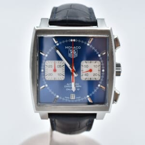 タグホイヤー モナコクロノグラフ キャリバー12 青文字盤 SS×レザー/AT CAW2111 買取実績【買取日：2025年11月7日】