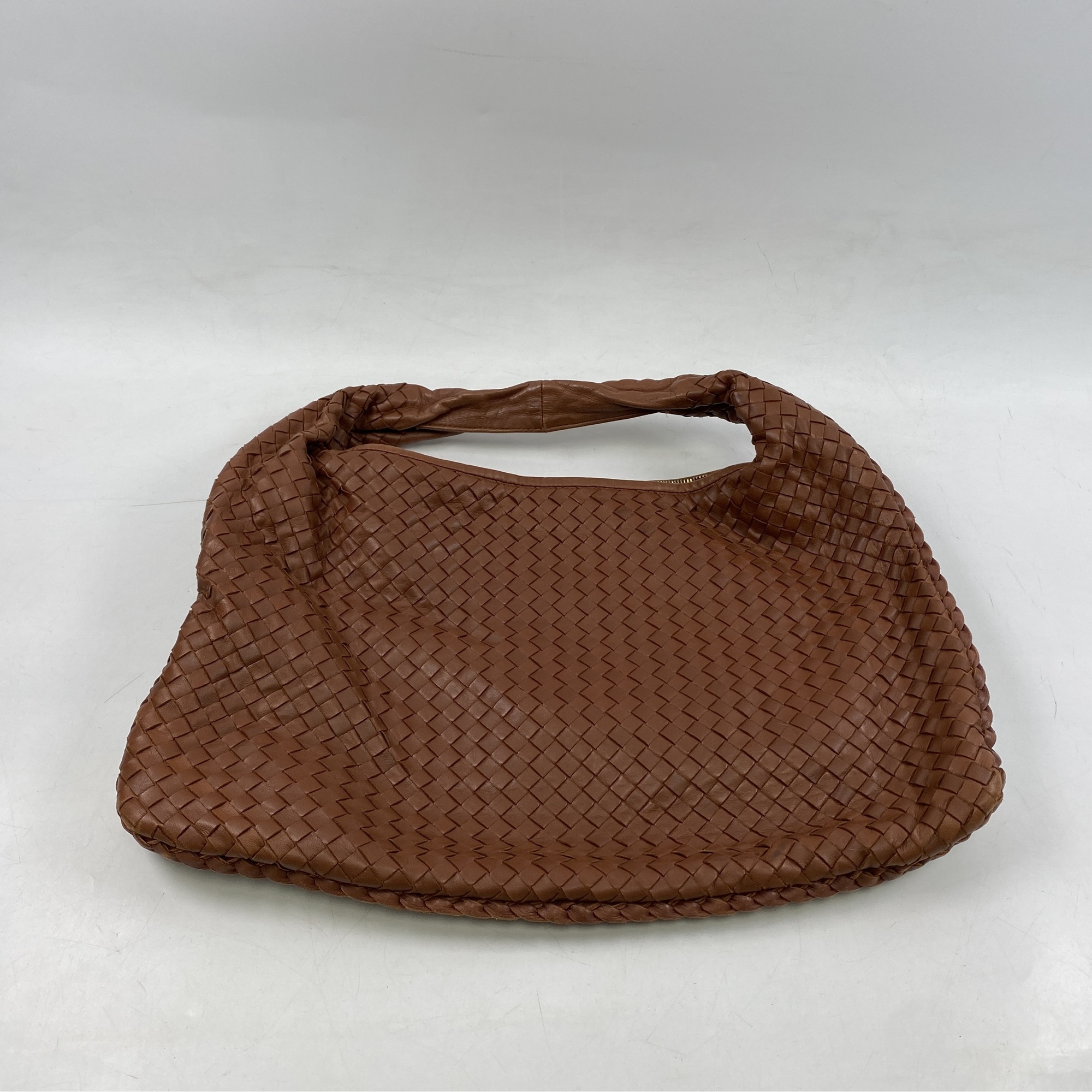 ボッテガヴェネタ イントレチャート ホーボー ハンドバッグ ブラウン