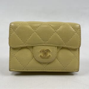 シャネル マトラッセ マトラッセ 三つ折り財布 ラムスキン イエロー 買取実績【買取日：2025年11月13日】