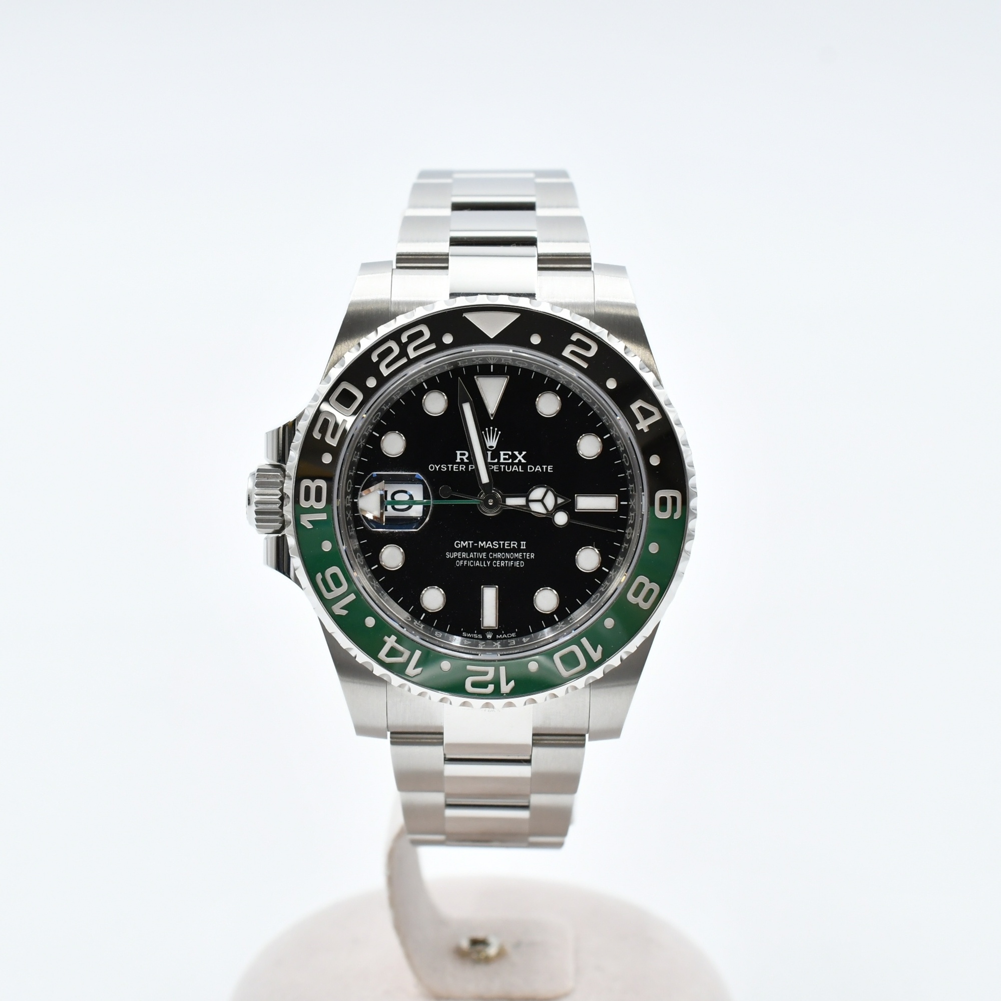 ロレックス GMTマスターⅡ 黒文字盤 オイスターブレス SS/AT Sランク