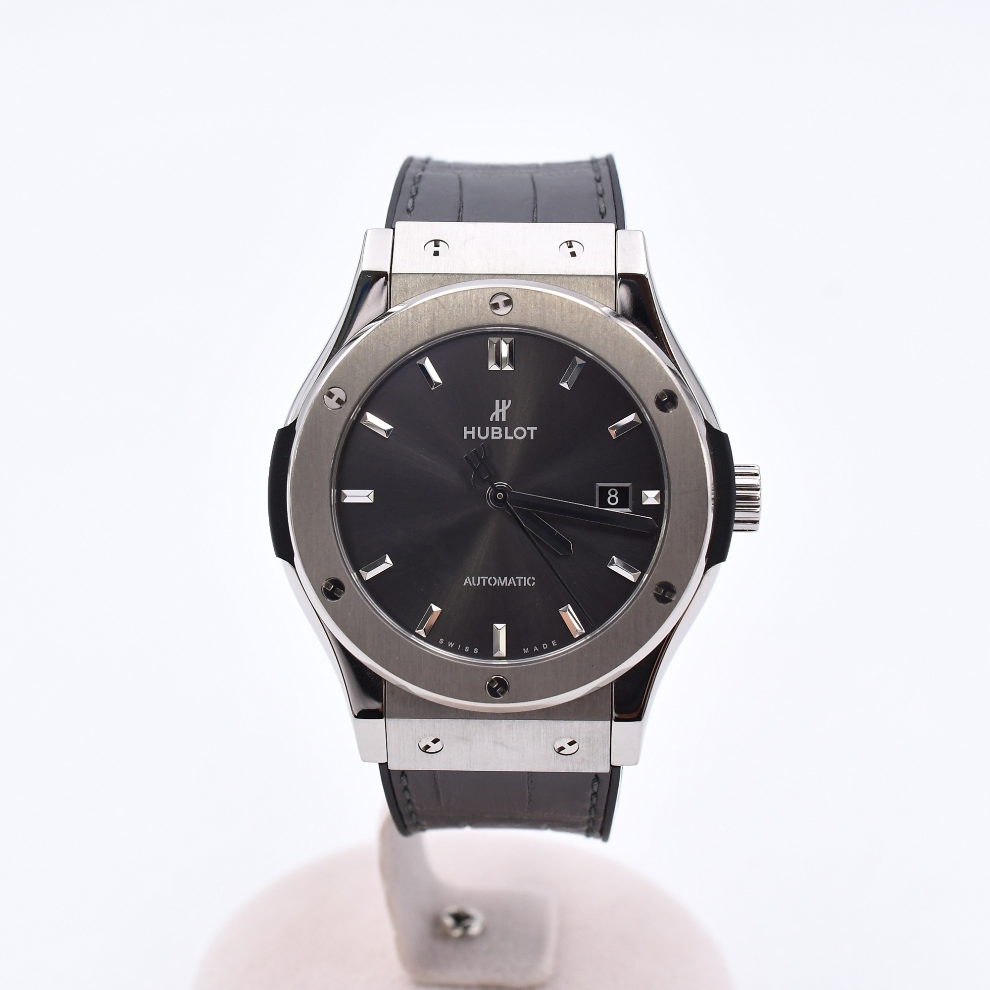 ウブロ クラシックフュージョン チタニウム レーシンググレー グレー文字盤 Ti×ラバー/AT ABランク