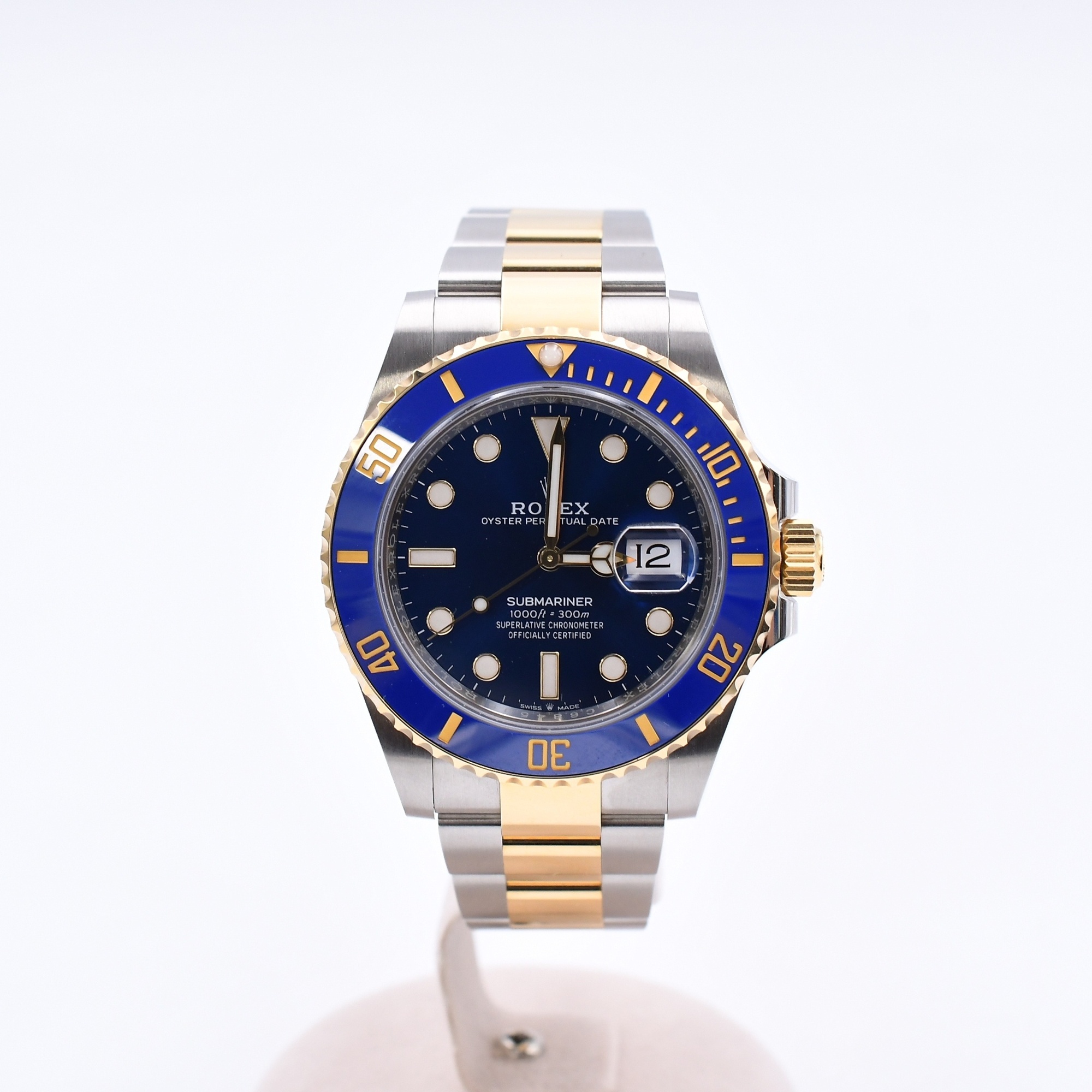 ロレックス サブマリーナーデイト 青文字盤 SS×YG/AT Sランク