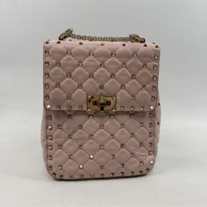 サルヴァトーレ フェラガモ ガラヴァーニ スタッド 2wayバック ピンク レザー 買取実績【買取日：2025年11月11日】